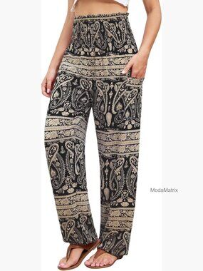 High Waist Harem Yoga Pants with Pockets